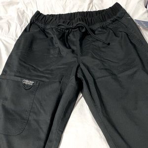 Cherokee Workwear Revolution Women Scrubs Pant Mid Rise Tapered Leg Drawstring